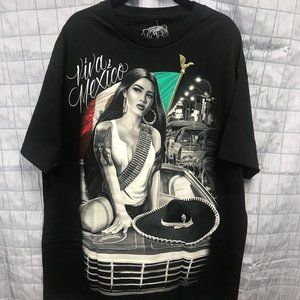 (L) Viva Mexico Men's Tee short sleeve NWT DGA
